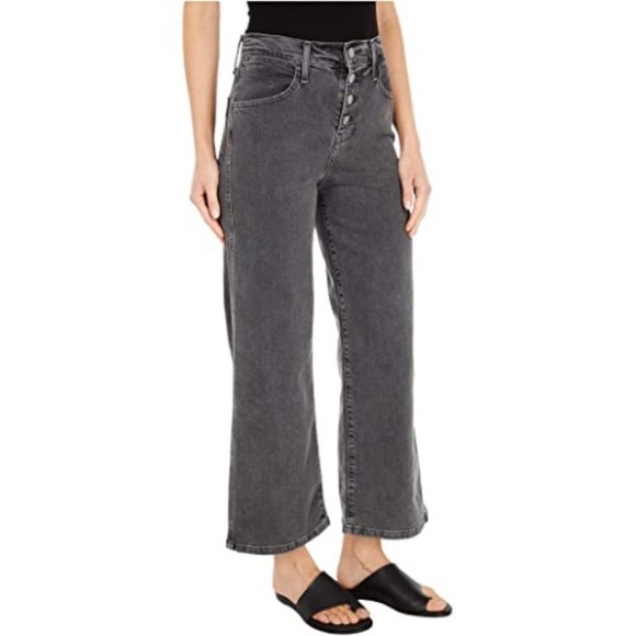 Levi's Denim - Levi’s Mile High Cropped Wide Leg in Black/Gray